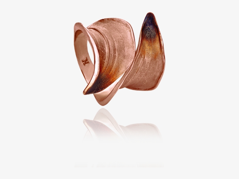 Ember Banana Leaf Ring - Ring, transparent png download