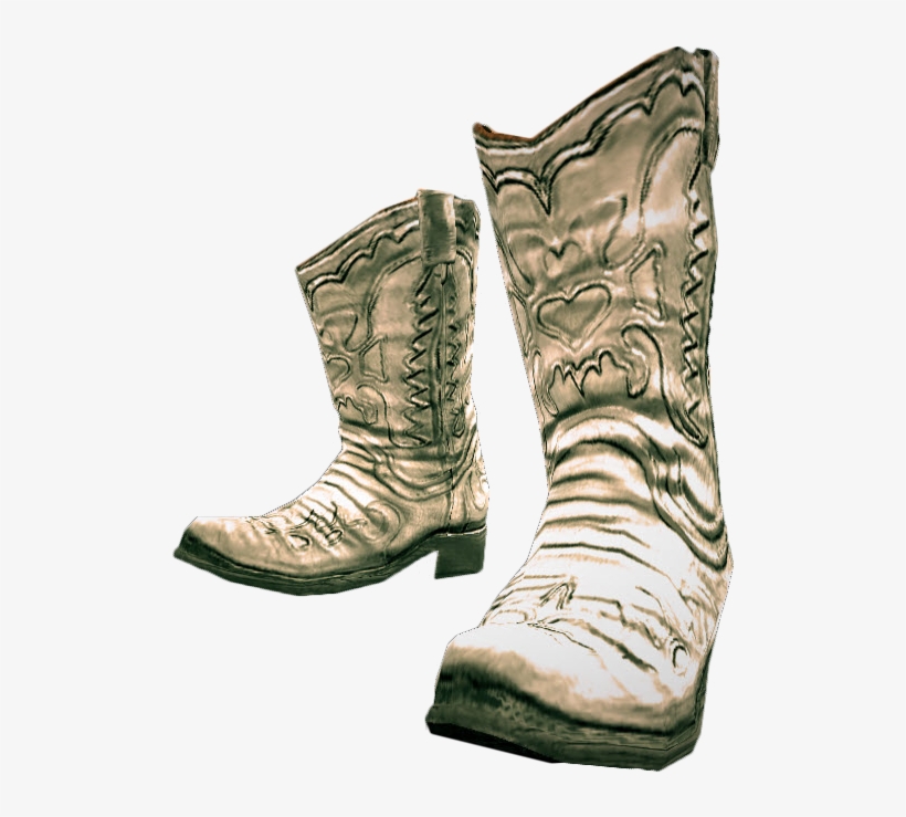 White Cowboy Boots - Snow Boot, transparent png download
