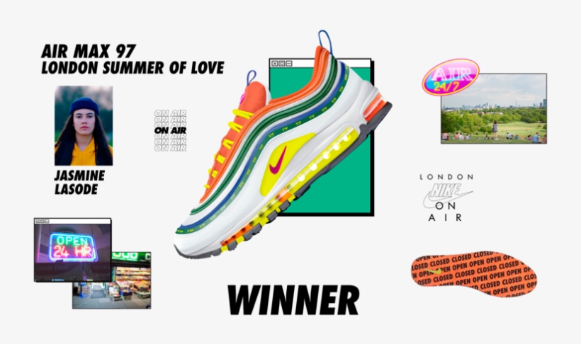 The Concept Celebrates Love And Summer In The City - Air Max 98 La Mezcla, transparent png download