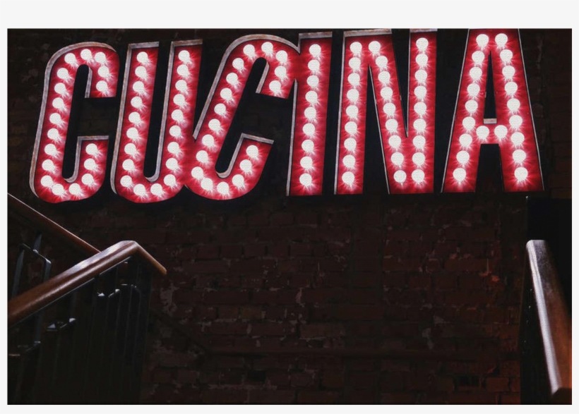 Cucina Neon Sign Retro Canvas Print Canvas Wall Art - Neon Sign, transparent png download