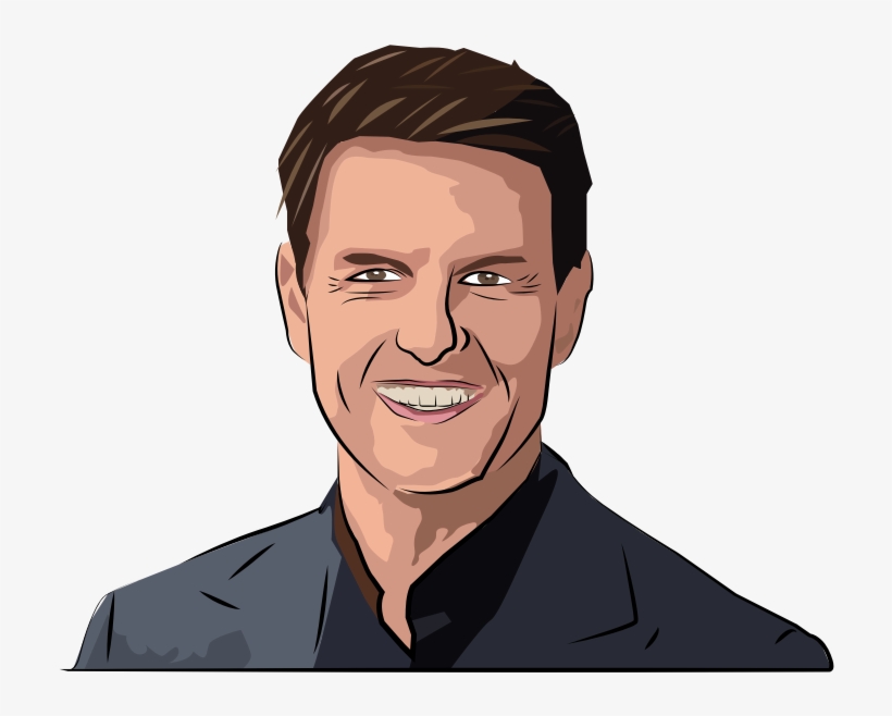 Tom Cruise - Cartoon, transparent png download