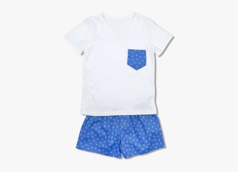 Amiki Ss18 Pyjamas Leon Blue Stars - Board Short, transparent png download