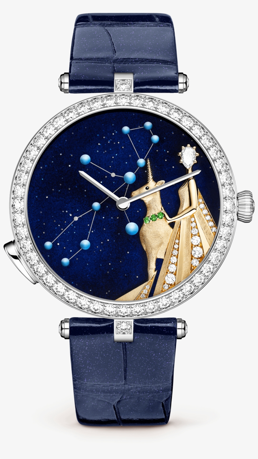 Lady Arpels Zodiac Lumineux Virgo Watch - Van Cleef Zodiac Watch, transparent png download