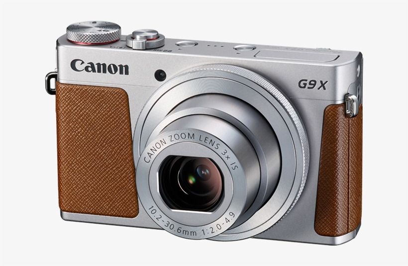 Canon Powershot G9 X Silver Front Angle - Canon Powershot G9, transparent png download