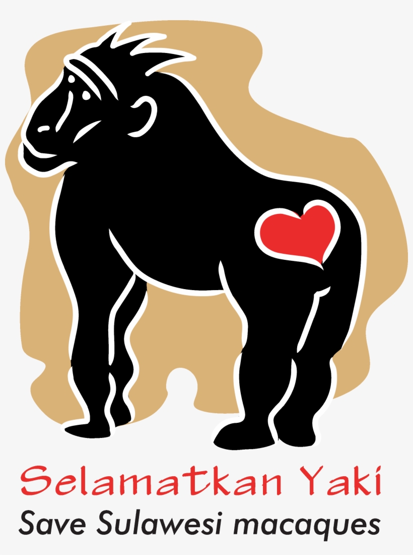 Selamatkan Yaki 1 Macaque Logo With Text Black Png - Logo Macaca Nigra Project, transparent png download