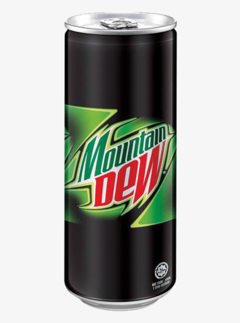 Mountain Dew Slim Can - Mountain Dew In Can 330ml, transparent png download
