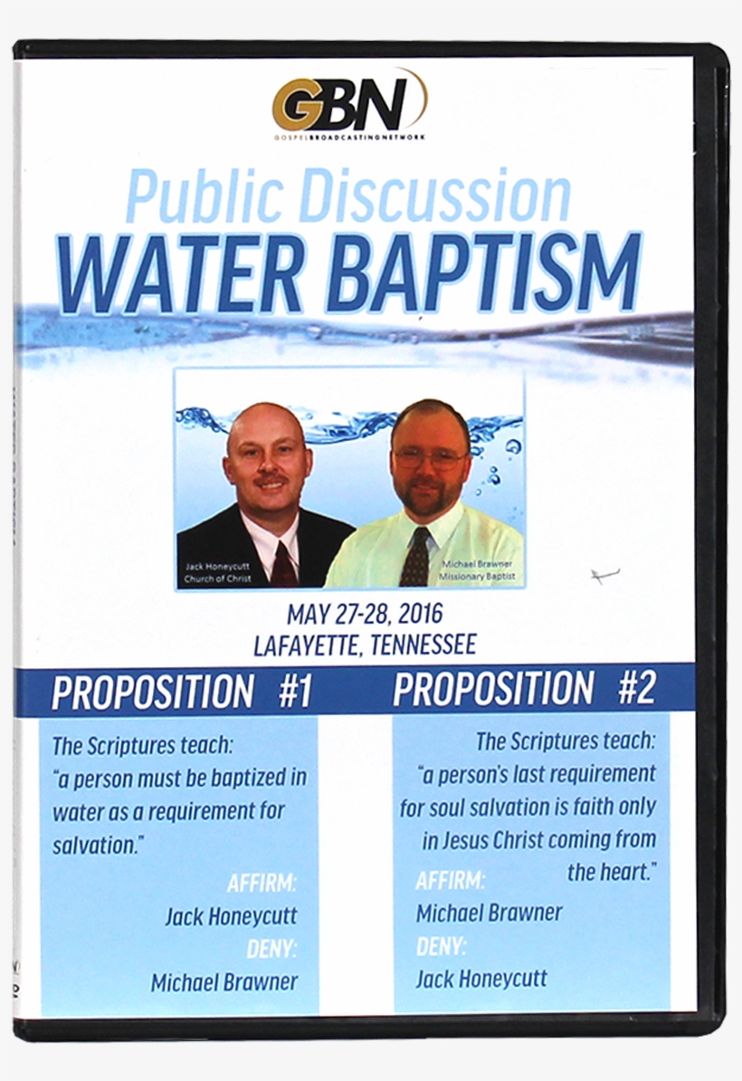Public Discussion On Water Baptism Dvd - Poster, transparent png download