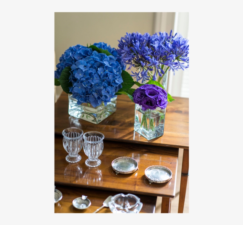 Assinaturas De Flores - Arranjo Com Flores Azul, transparent png download