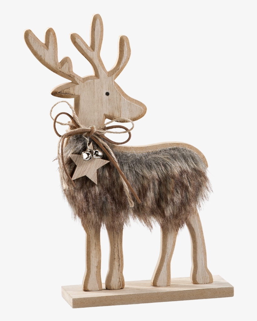 Rustic Reindeer With Bow, transparent png download