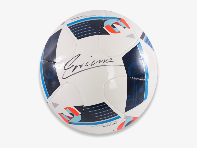 Andres Iniesta Signed Uefa Euro 2016 Football - Futebol De Salão, transparent png download