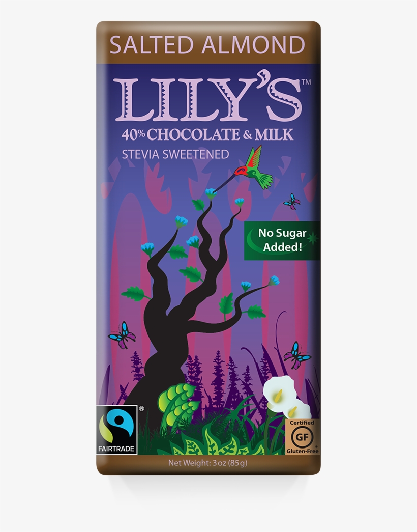 Lily's Chocolate Salted Almond, transparent png download