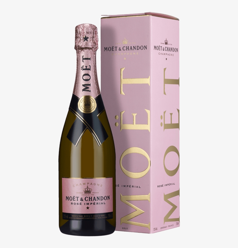 Champagne Moët & Chandon Rosé Impérial Nv - Moet & Chandon, transparent png download