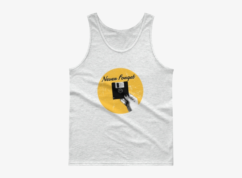 Never Forget The Floppy Disc Graphic Tank Top • Deliriousthreads - Top, transparent png download