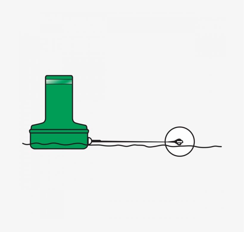 Model B1428fwg Green Float Collar Channel Marker With, transparent png download