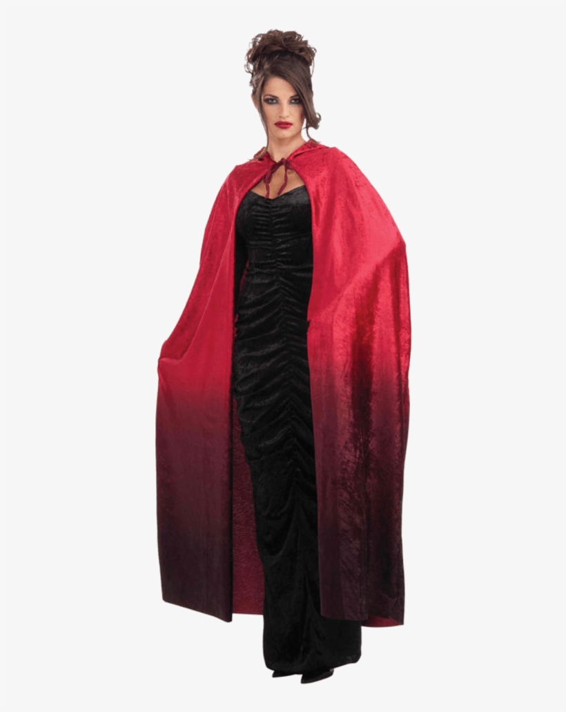 56” Red Faded Cape - Cape, transparent png download