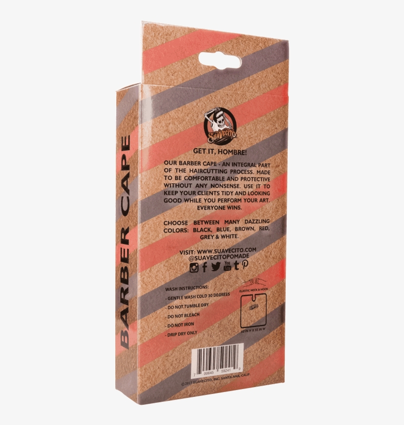 Og Script Barber Cape - Chocolate, transparent png download