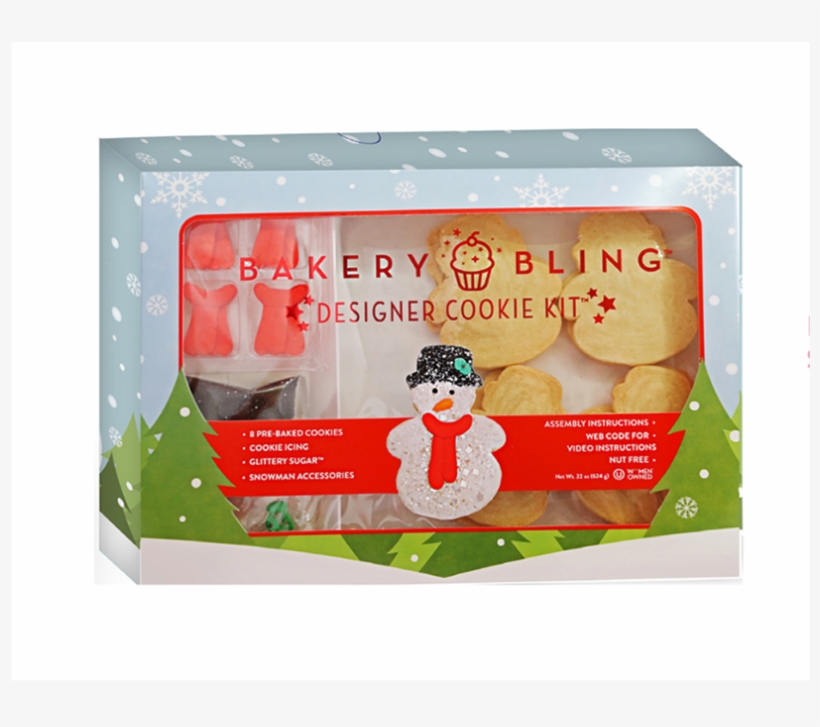 Snowman Designer Cookie Kit By Bakery Bling Comes With - Event, transparent png download