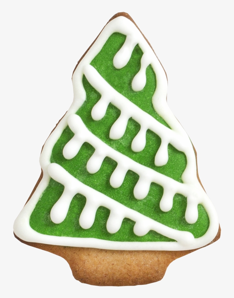 Peppermint And Candy Cakes Tree Cookie - Gingerbread Cookie Christmas Tree Png, transparent png download