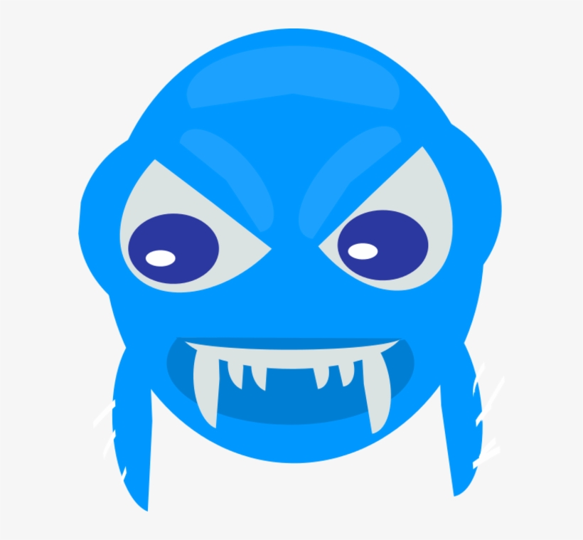 Larger Clipart Angry Fish - Clip Art, transparent png download