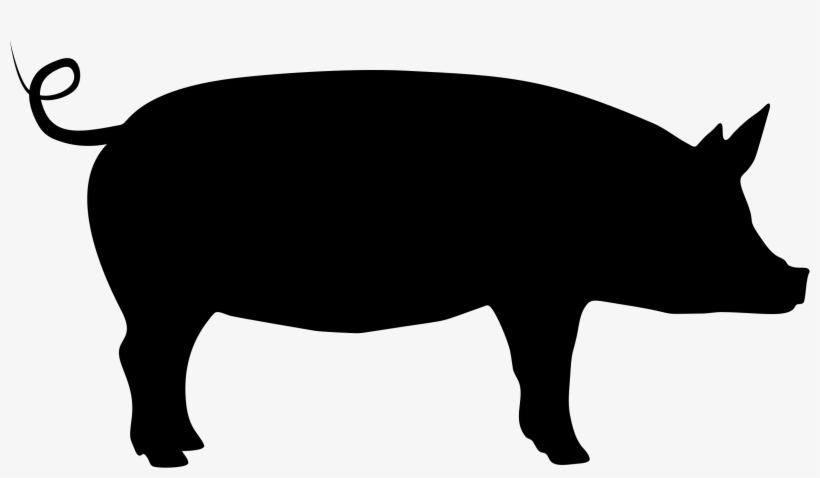 Big Image - Silhouette Of A Bison, transparent png download