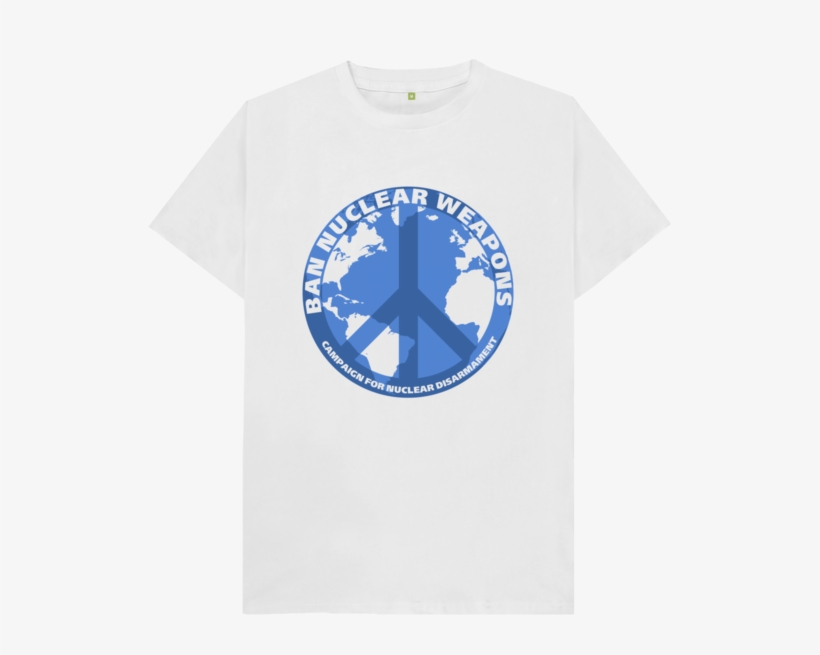 Ban Nuclear Weapons T-shirt - World Map, transparent png download