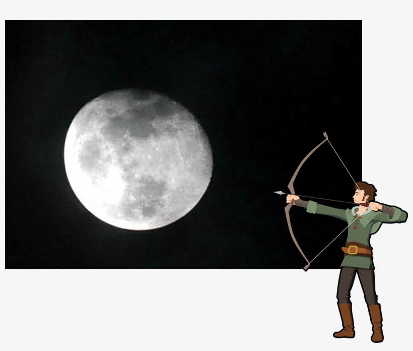 Shoot The Moon - Moon, transparent png download