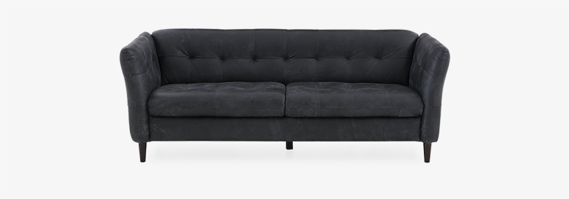 Image For Dark Blue Genuine Leather Sofa From Brault - Studio Couch, transparent png download