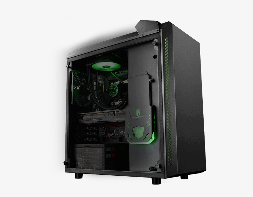 The Baronkase Liquid Case Features A Multi-point Lighting - Deepcool Gamer Storm Baronkase Liquid, transparent png download