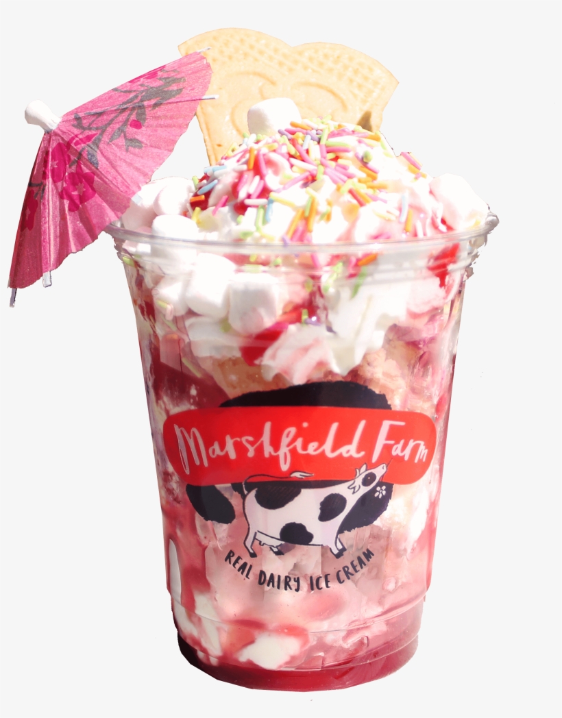 Marshfield Sundae Strawberries In Clotted Cream, Cutout, transparent png download