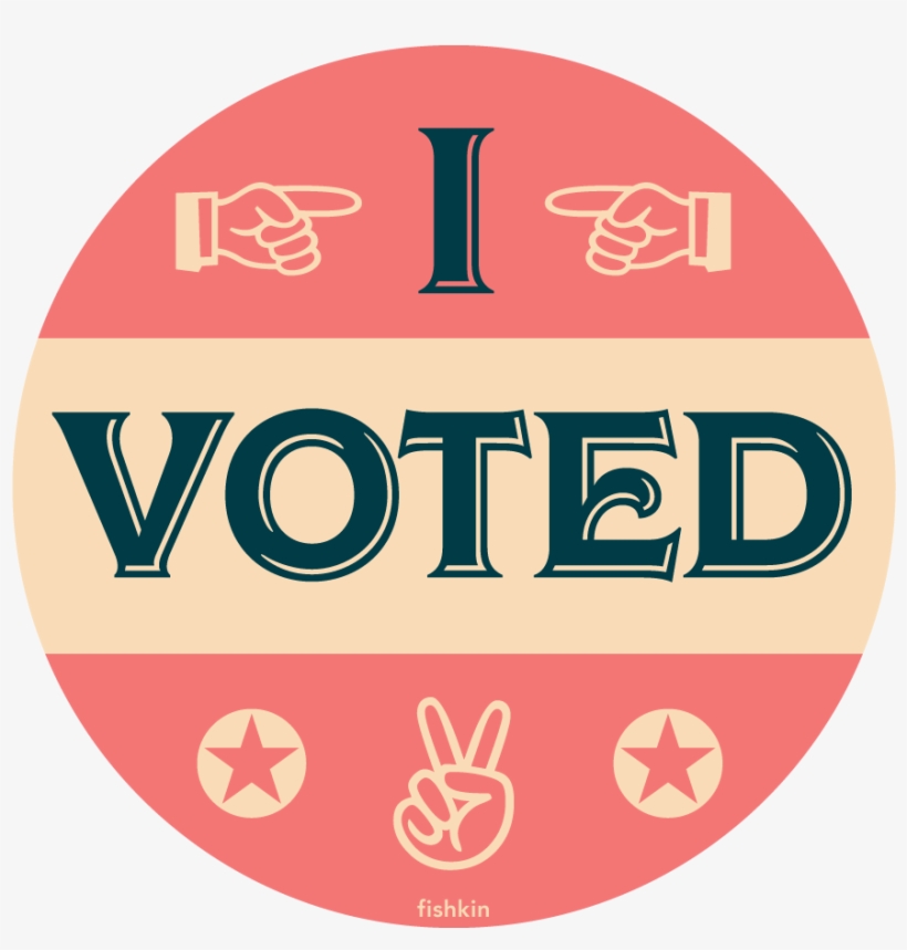 Get Out The Vote, Free Sticker, Great Design - Peace Love, transparent png download