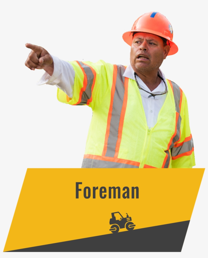 Foreman In Asphalt - Hard Hat, transparent png download