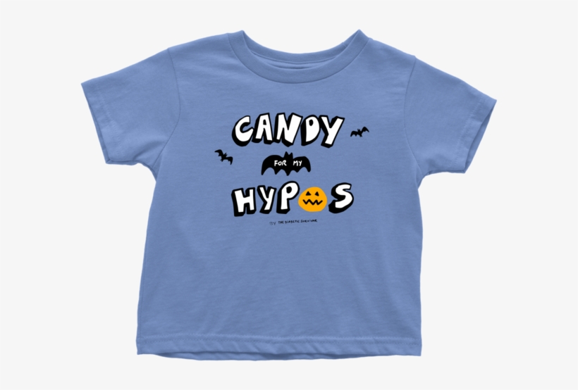 Diabetes Halloween Candy For My Hypos Toddler T-shirt - Active Shirt, transparent png download