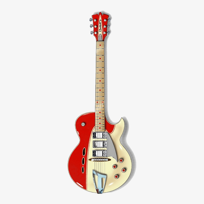 Backlund Rockerbox 2018 Red/cream - Electric Guitar, transparent png download