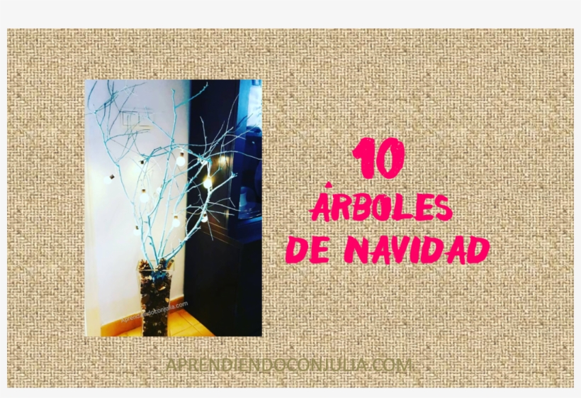 Ideas De Árboles De Navidad Con Hojas Secas Y Tutorial - Tree, transparent png download