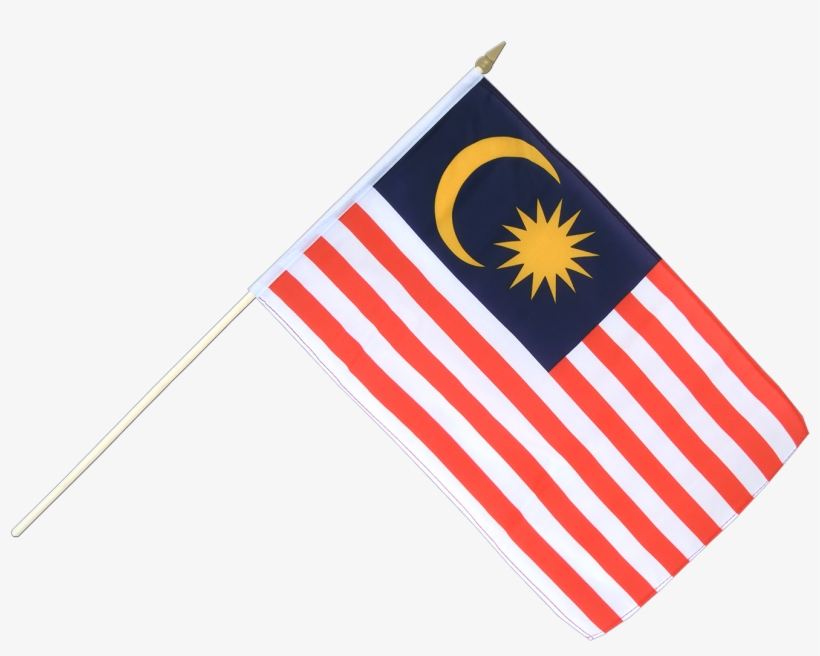 Hand Waving Flag 12x18" - Malaysia Flag With Stick, transparent png download