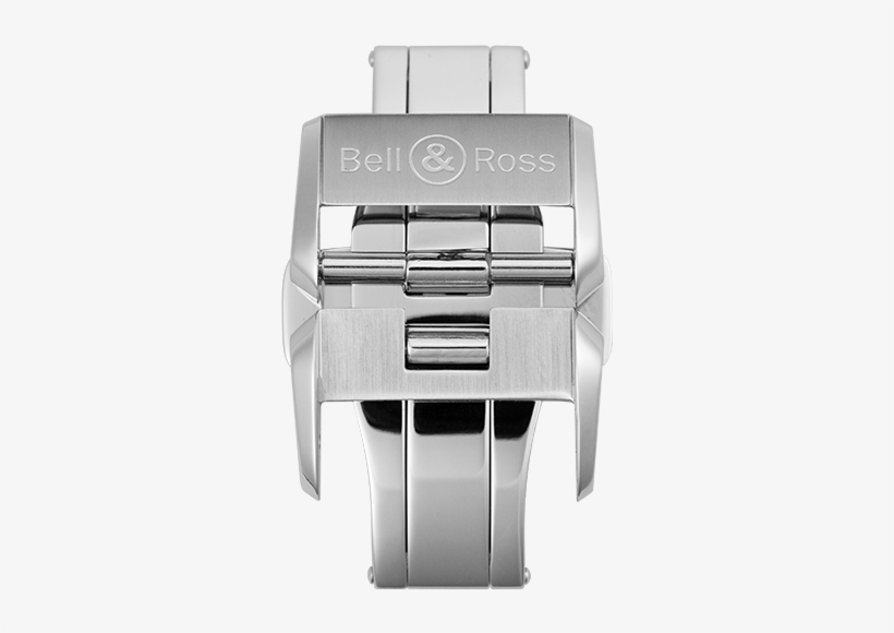 Br V2 Polished And Satin-finished Steel Folding Buckle - Watch Phone, transparent png download