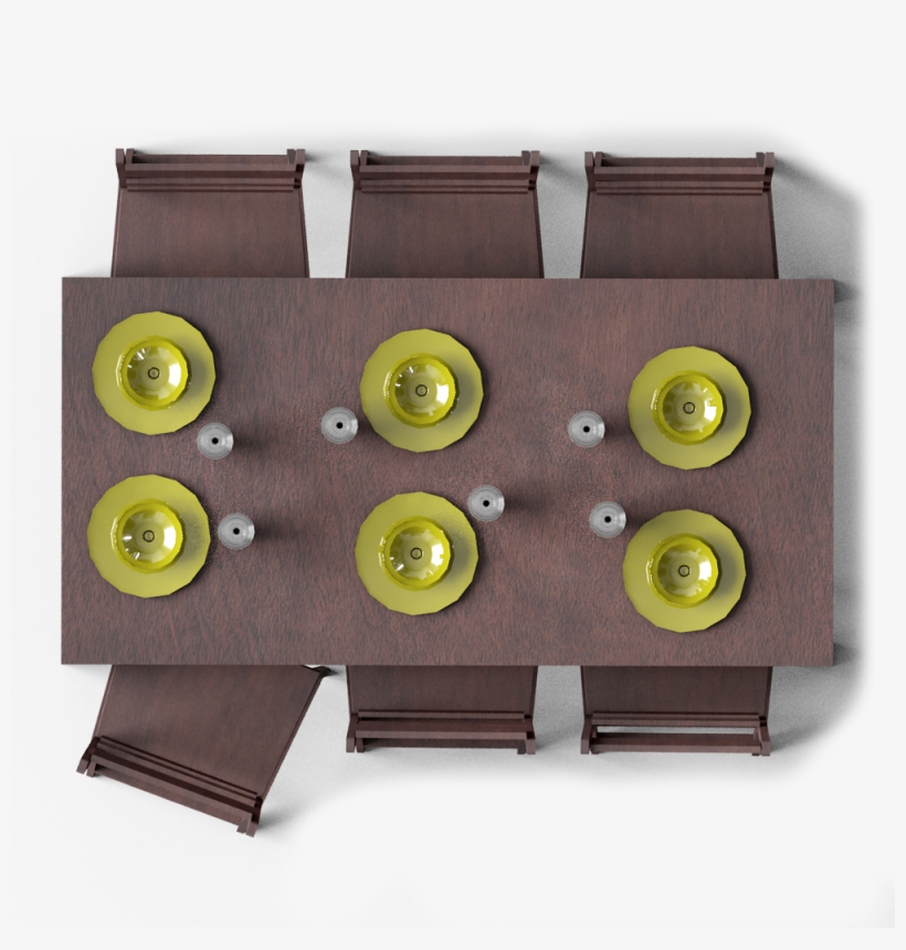 Go To Image - Dining Room Top View Png, transparent png download