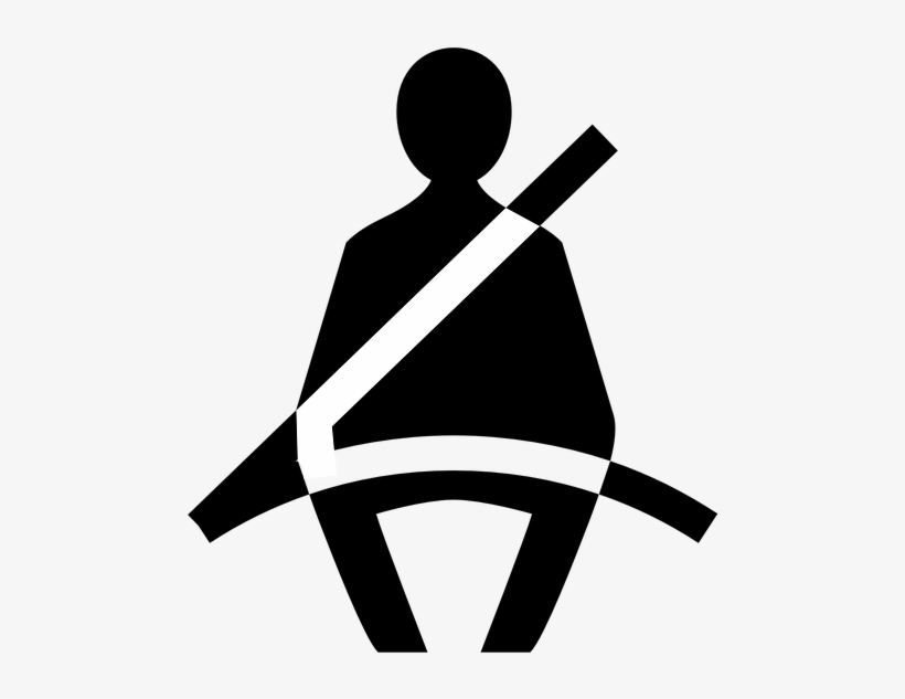 A Message To People Who Forgo The Seat Belt - Car Seat Belt Sign, transparent png download