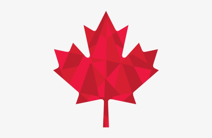 Mosaic-leaf - Canada Flag, transparent png download