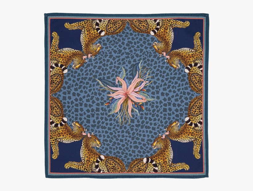Leopard Lily Napkins Frost - Motif, transparent png download
