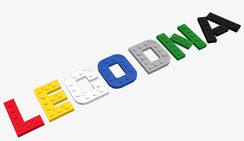 "a Big 3d Font That Is Shaped Like Lego Bricks - Label, transparent png download