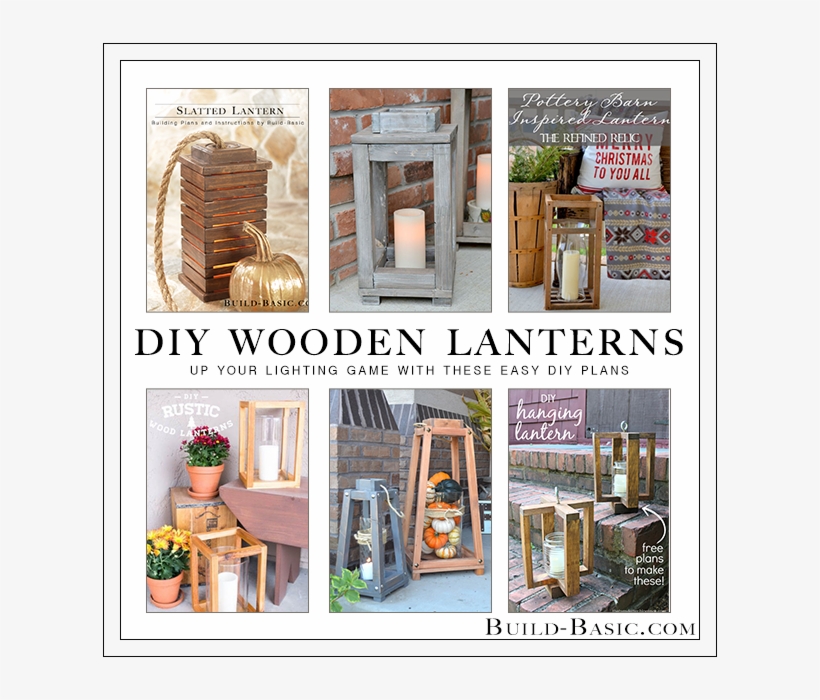 Diy Wooden Lantern Roundup - Diy Wooden Lantern, transparent png download