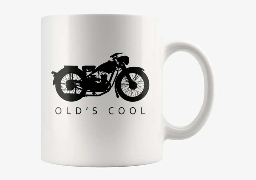 Vintage Motorcycle Silhouette Mug - Royal Enfield Wall Stickers, transparent png download