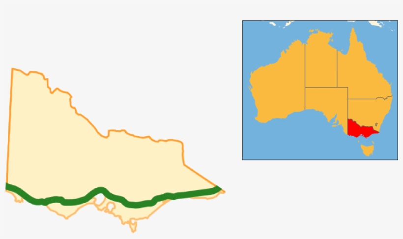 Highway 1 In Victoria - Map, transparent png download