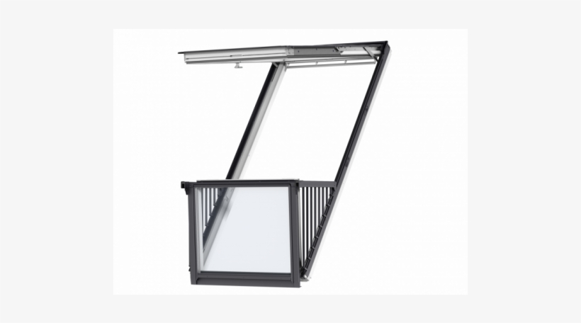 Velux Gdl Pk19 Sd0w001 White Paint Single Balcony For - Window, transparent png download