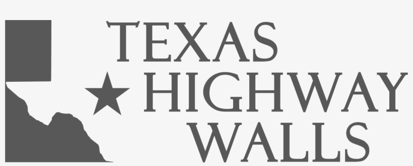 Texas Highway Walls - Monochrome, transparent png download