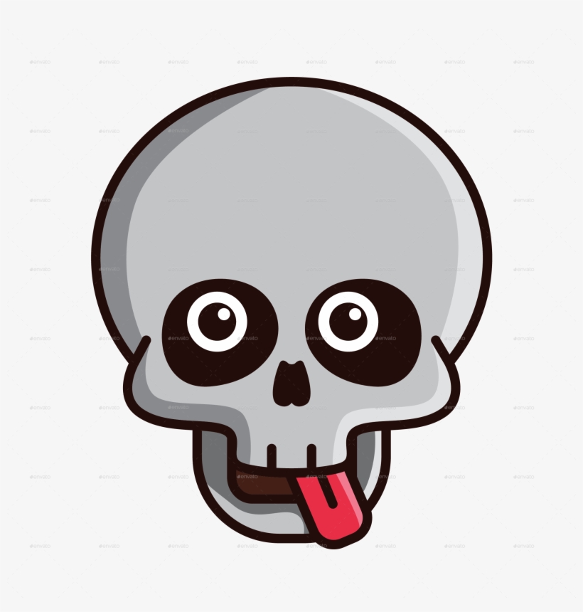 Version/png/color-05 - Skull Funny Transparent, transparent png download