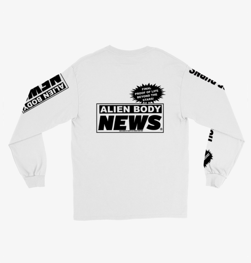 Lil Peep X Alien Body Alien Body News Longsleeve - Lil Peep Alien Body, transparent png download