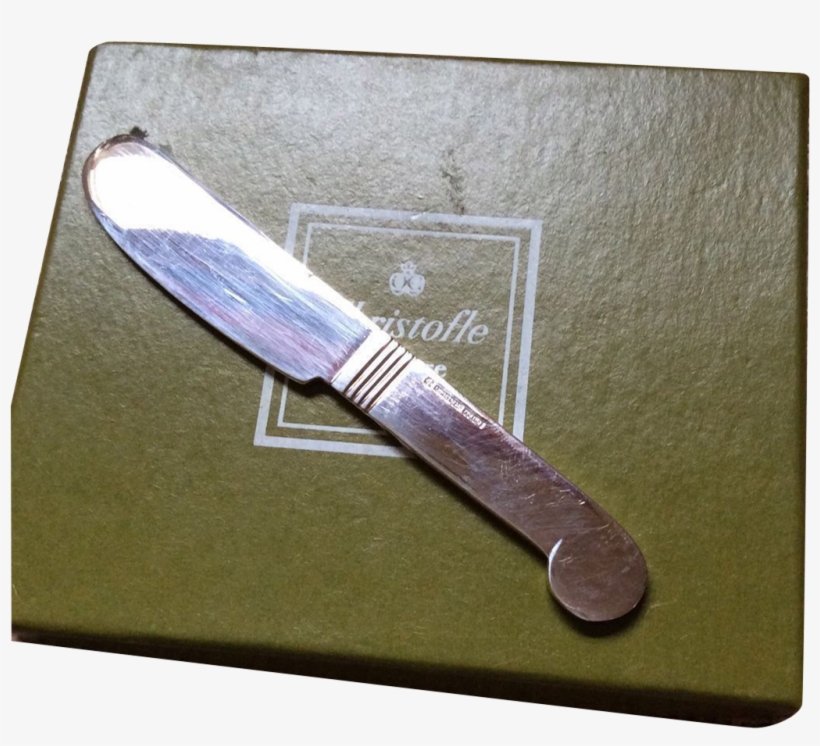 Christofle Six Pate/butter Knives, Art Deco Style - Utility Knife, transparent png download