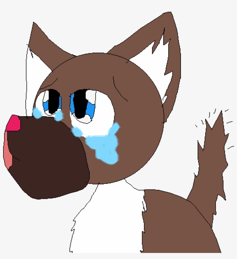 Sad Dog - Cartoon, transparent png download